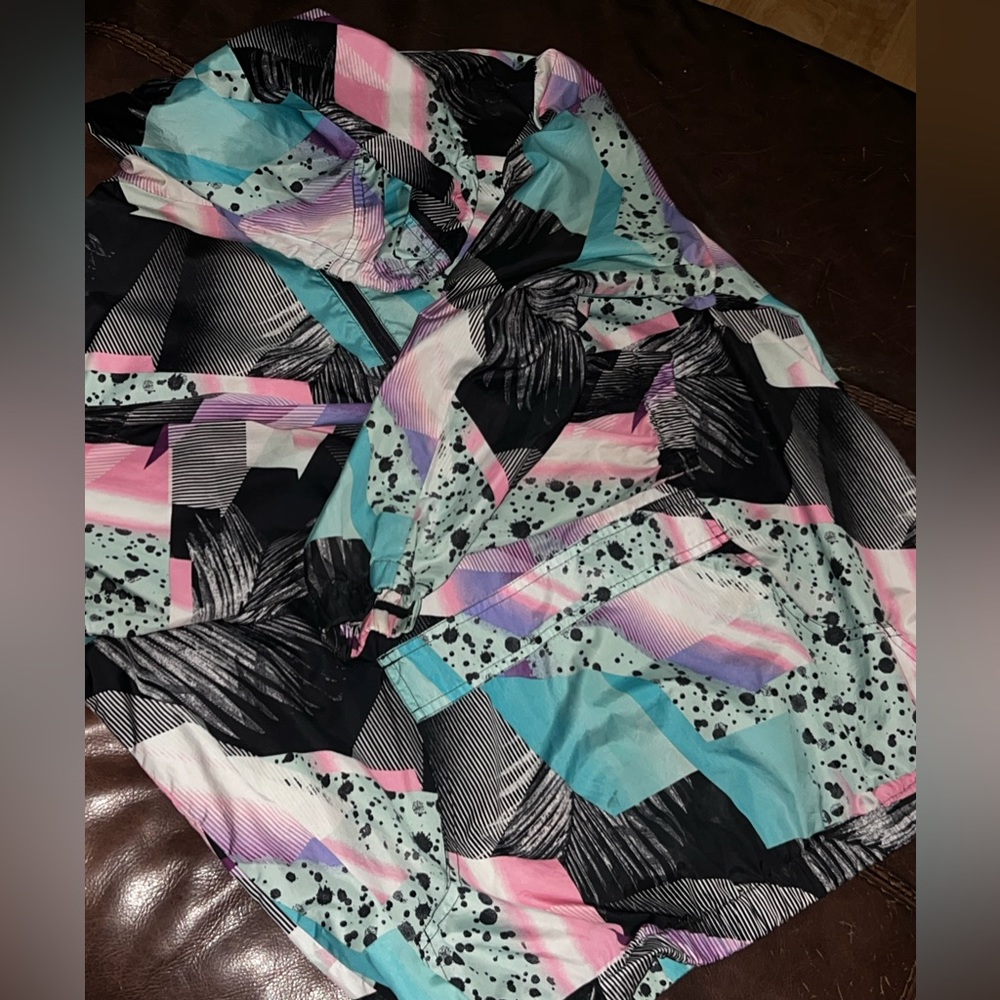 90s print active hoodie